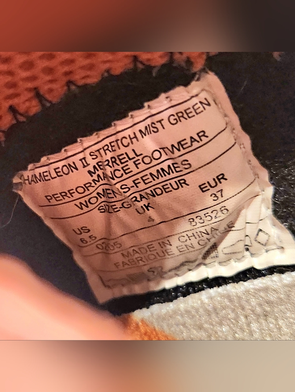 Merrell Chameleon II Stretch Womens 6.5 Grey Beige Continuum 83526 Performance - Picture 12 of 12